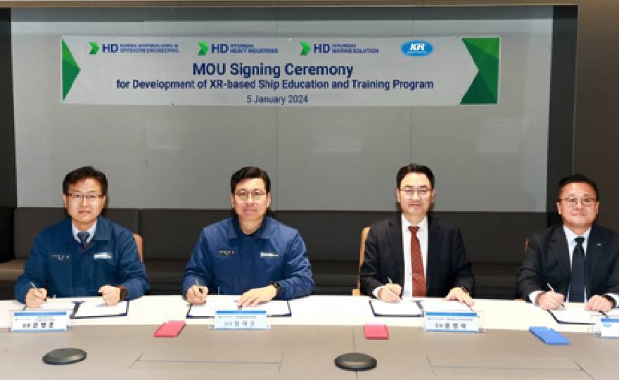 KR teams up with HD Hyundai to develop XR-based ship education and training program